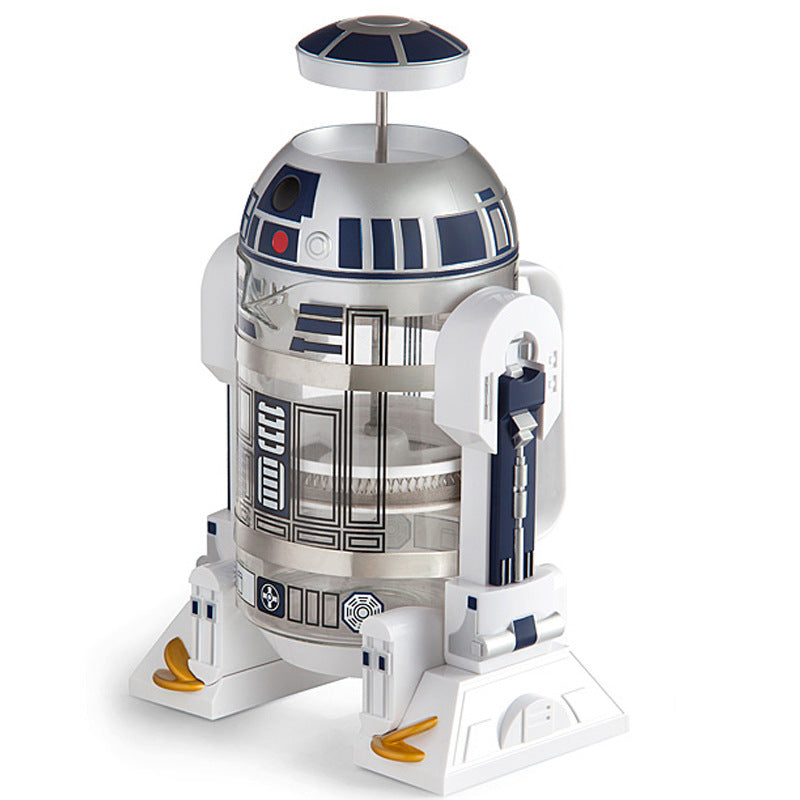 Star Wars R2D2 Robot Mini Home Hand-Poured Coffee Maker Coffee Pot Thermos Pot Mocha French Press Pot - V.I.P Digital Presence