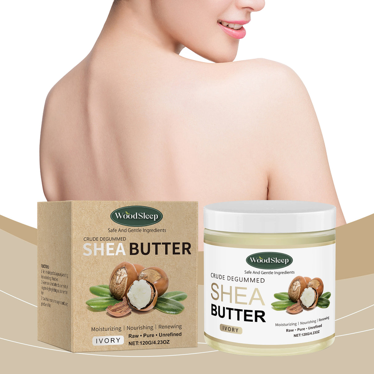 Hidratante de manteca de karité para rostro y cuerpo