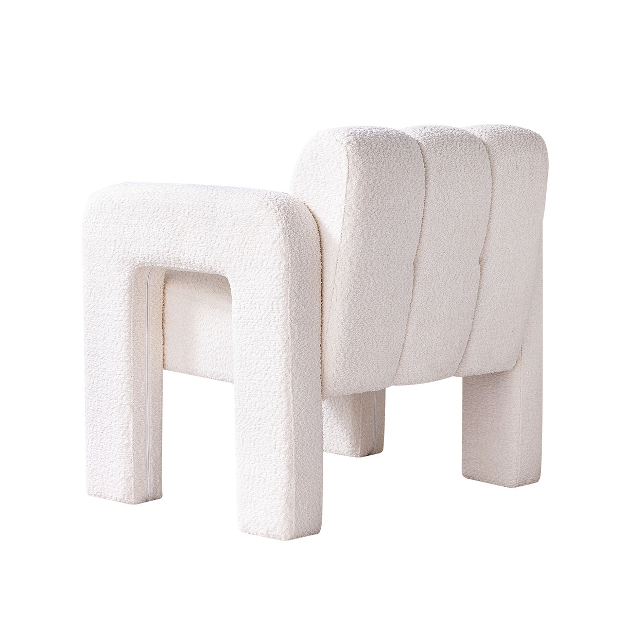 31.10" Wide Boucle Upholstered Accent Chair - V.I.P Digital Presence