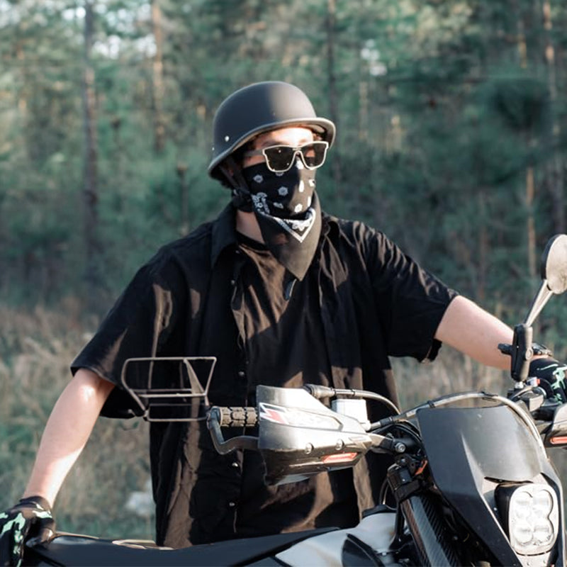 Half-Face Motorcycle Helmet for Cycling, with ECE and DOT Certifications. Made of ABS Material, Suitable for Men and Women. - V.I.P Digital Presence