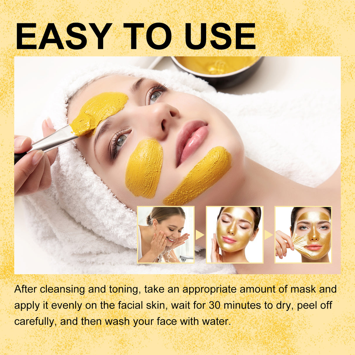 Retinol Snake Venom Gold Mask, Clear Skin, Tighten Pores, Brightening, Rejuvenating And Hydrating Mask - V.I.P Digital Presence