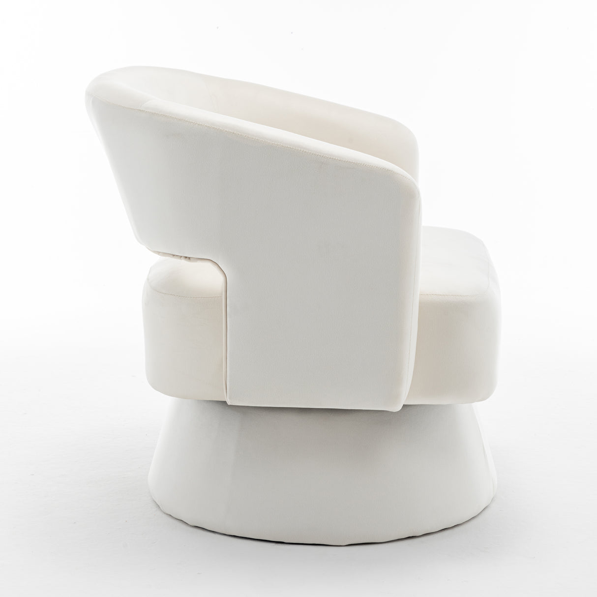 Swivel Barrel Chair, Velvet Accent Armchair 360 Degree Swivel Club Chair for Living Room Bedroom Reception Room - V.I.P Digital Presence