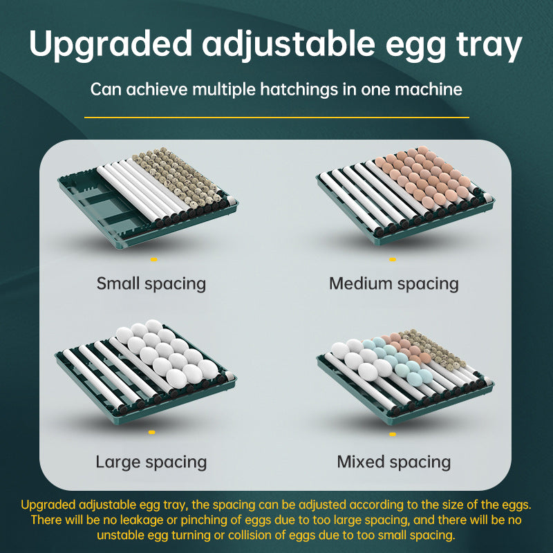 9 - 48 Egg Incubator: Automatic Egg - Turning & Humidity Monitoring. Duck Incubator with Auto - Water Ionic Waterbed - V.I.P Digital Presence