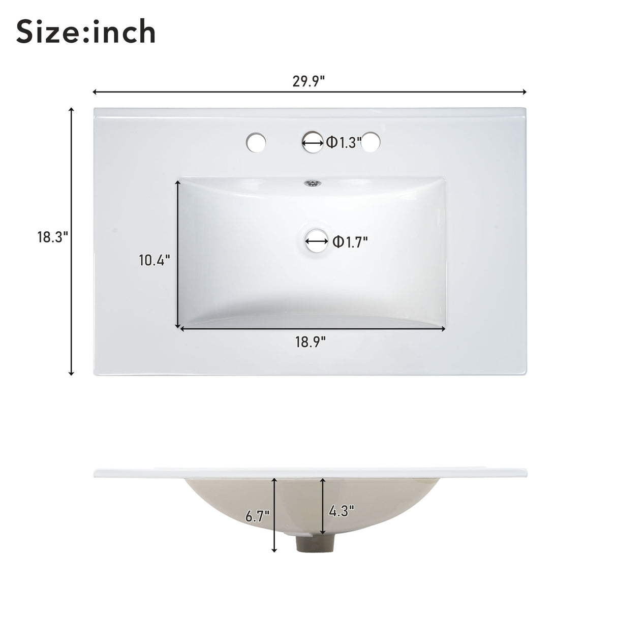 30-Inch Blue Bathroom Vanity with Ceramic Sink and Ample Storage - Ideal Choice for Small Bathrooms - V.I.P Digital Presence