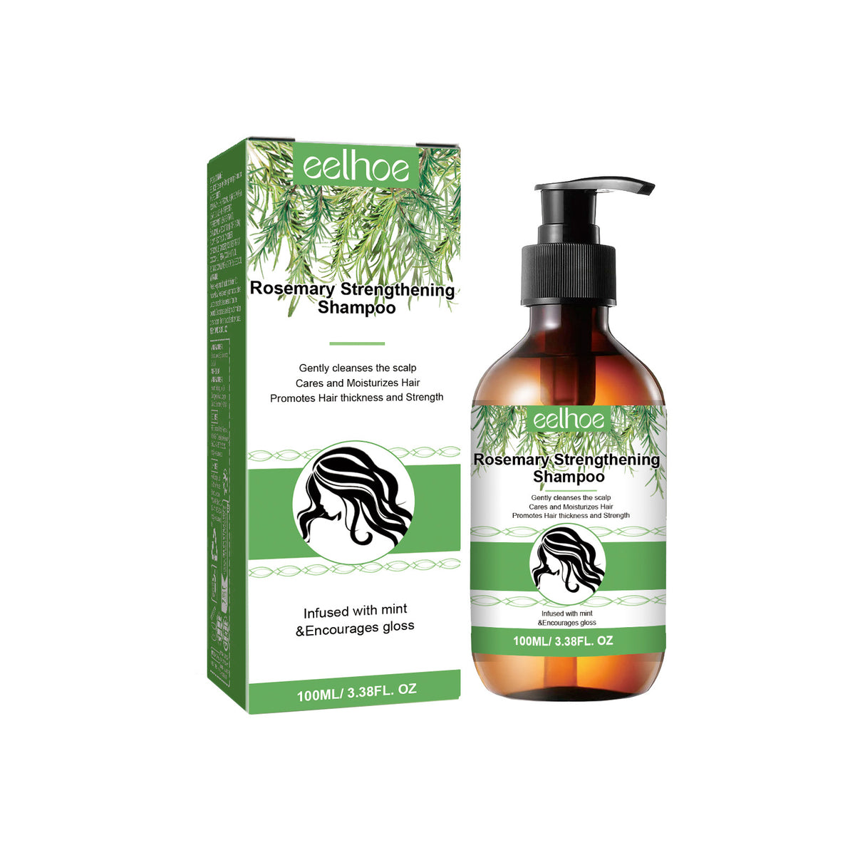 Rosemary Shampoo Deep Cleansing Massage Scalp Moisturizing Soft Dense Hair Shampoo - V.I.P Digital Presence