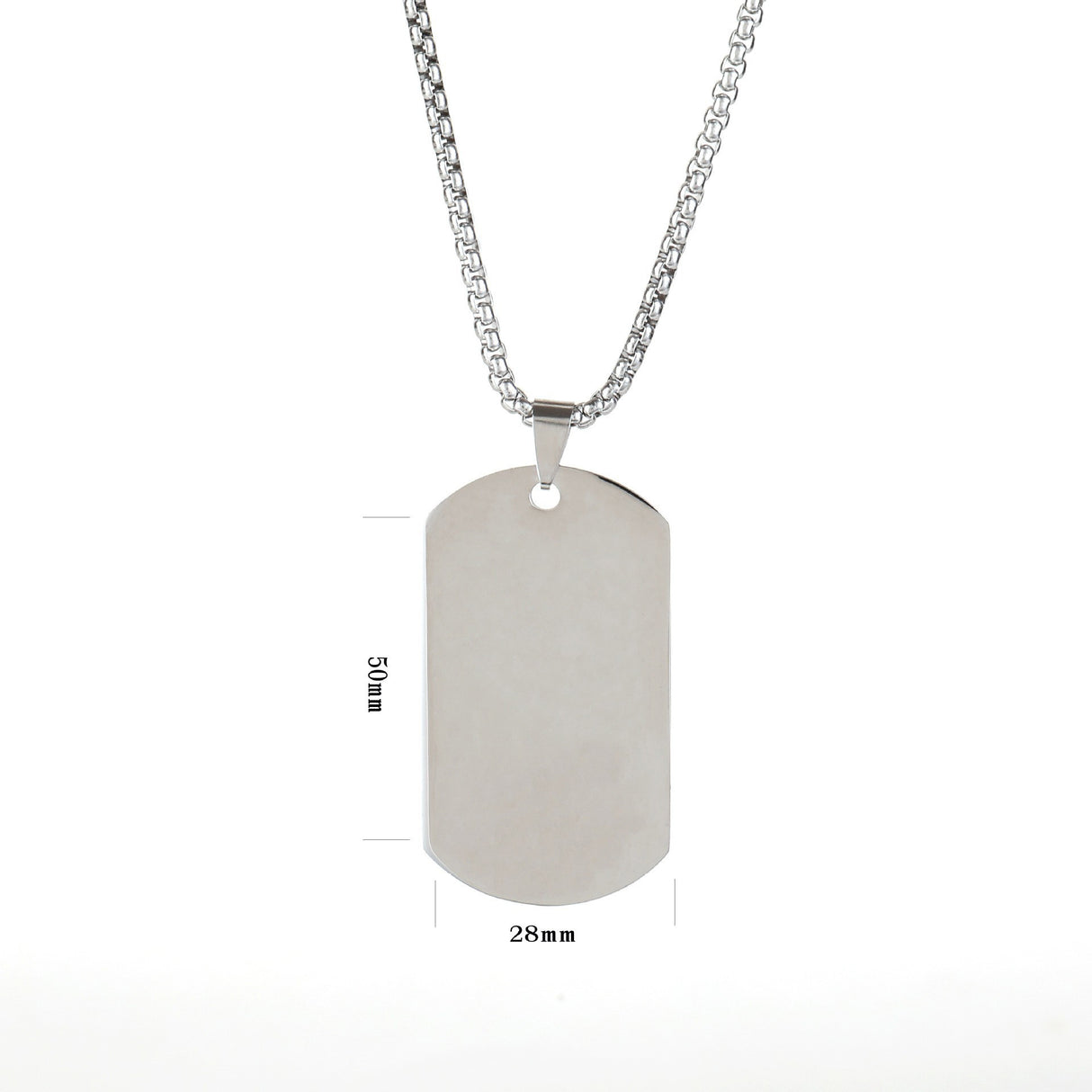 European and American high-end stainless steel military brand necklace engraved pendant jewelry - V.I.P Digital Presence