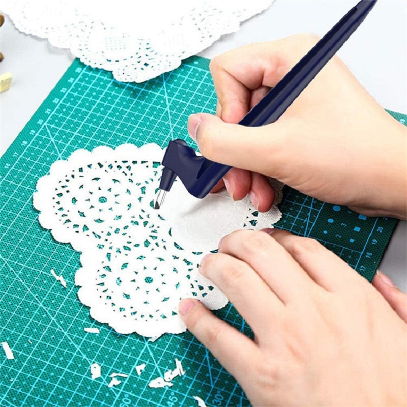 Craft Cutting Tools 360 Rotating Blade Paper-Cutter 3 Replace Blade Craft Cutting Knife DIY Art Wear-Resisting Art Cutting Tool - V.I.P Digital Presence