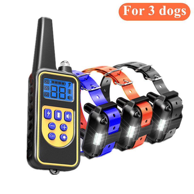 Dog training supplies - bark control device. The collar features electric shock and vibration for training. - V.I.P Digital Presence