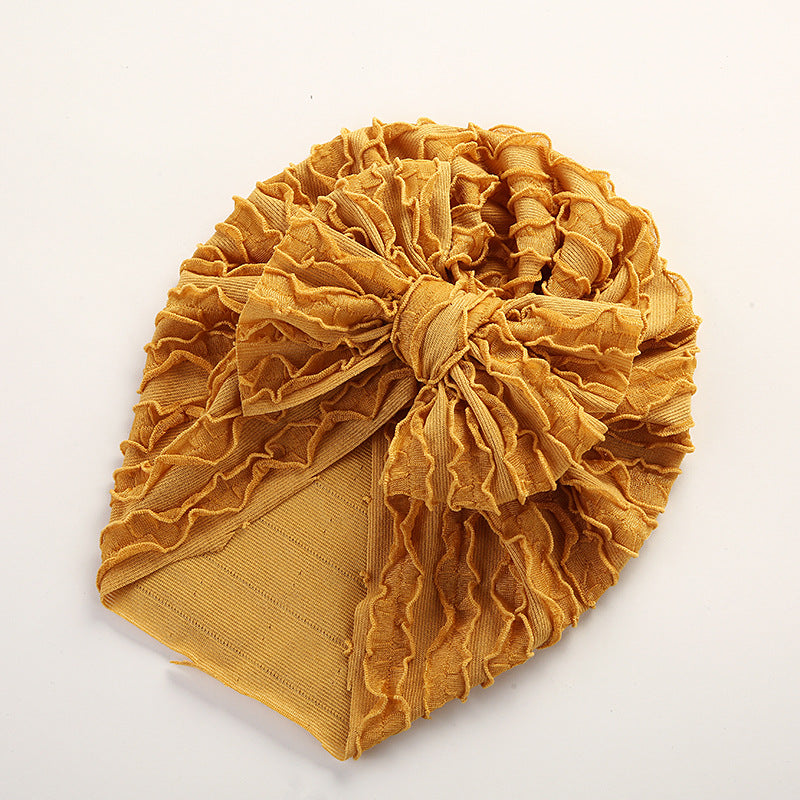 Baby Cow Louver Bow Head Cap Baby High Elastic Brimless Indian Tire Hat - V.I.P Digital Presence