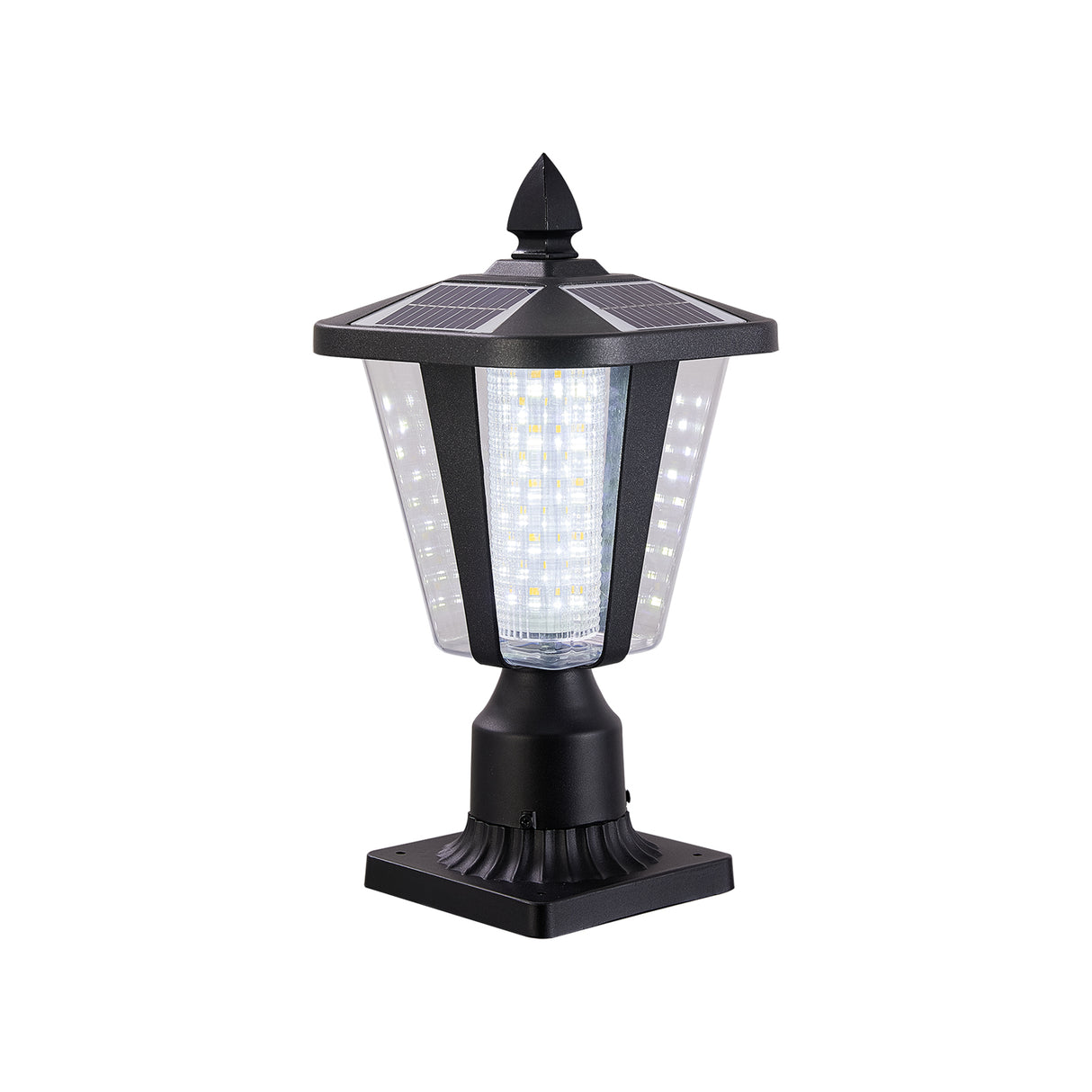 Solar Column Headlights With Dimmable LED - V.I.P Digital Presence