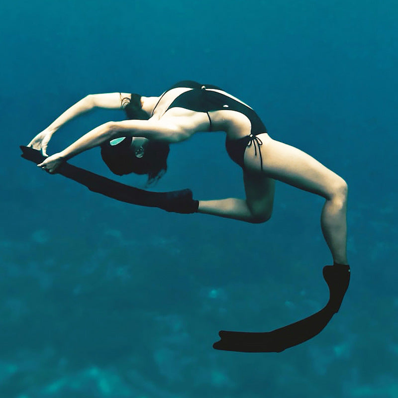 Professional Freediving Long Fins for Spearfishing, Diving, Snorkeling – PP+TPR, Anti - Skid - V.I.P Digital Presence