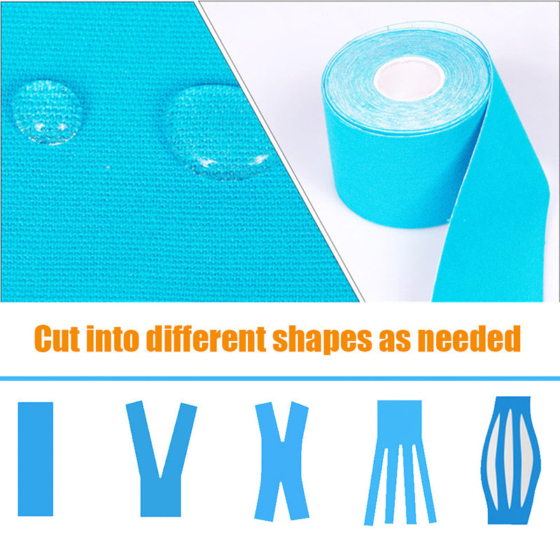 2Size Kinesiology Tape Athletic Tape Sport Recovery Tape Strapping Gym Fitness Tennis Running Knee Muscle Protector Scissor - V.I.P Digital Presence