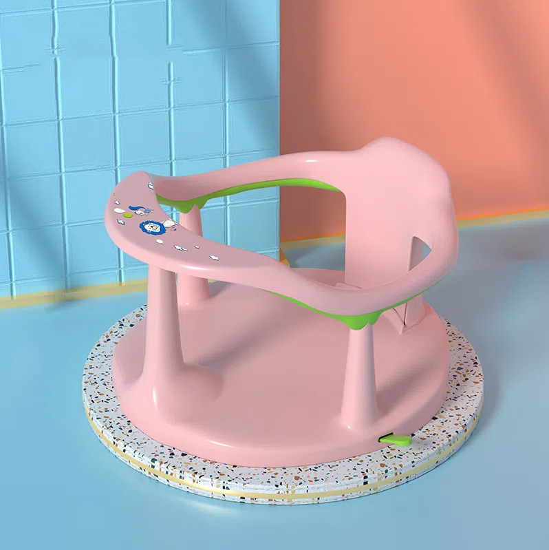 Newborn baby bath stool with suction cup anti slip fall baby hug type bath chair, children's bathroom stool - V.I.P Digital Presence