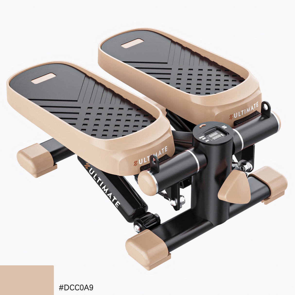Home Office Exercise 330LBS Capacity Mini Stepper with Resistance Bands and LCD Monitor ,blue - V.I.P Digital Presence