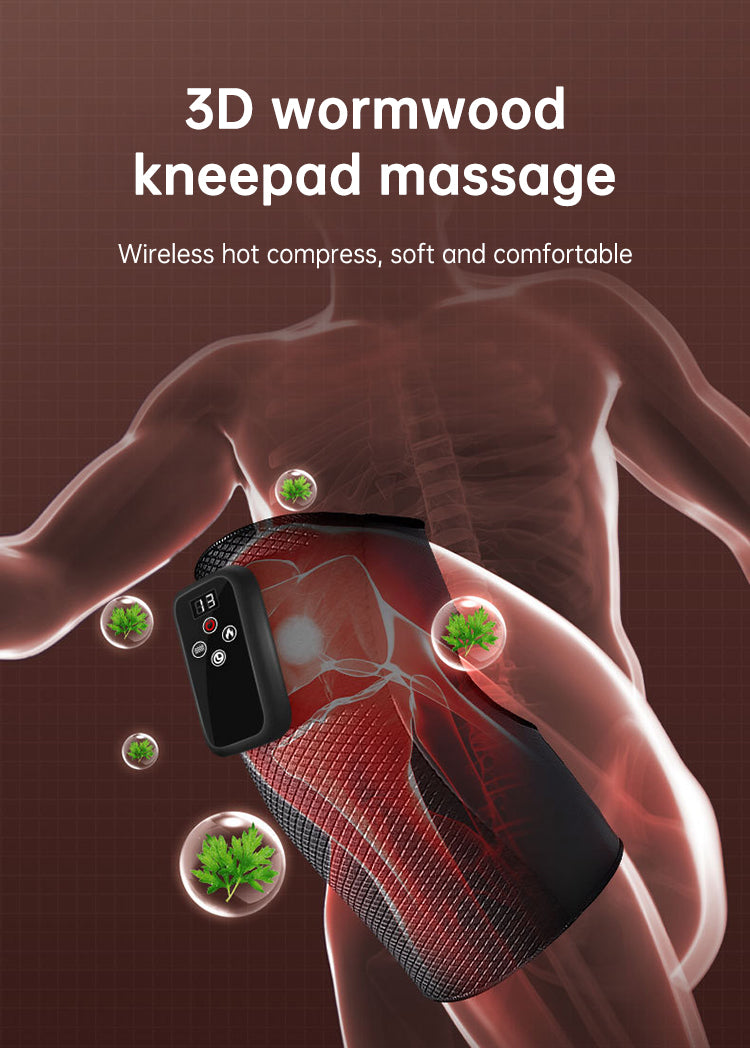 Electric heating knee massage instrument, vibration moxibustion, shoulder and elbow joint pain, hot compress knee massager for old cold legs - V.I.P Digital Presence