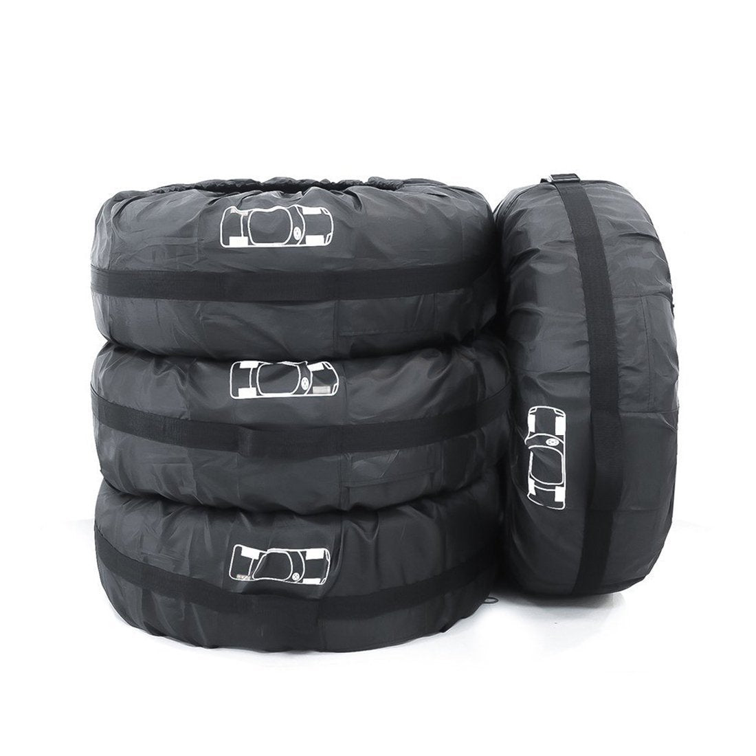 Tire protection cover Oxford cloth waterproof car spare tire cover car tire cover 4 per set - V.I.P Digital Presence