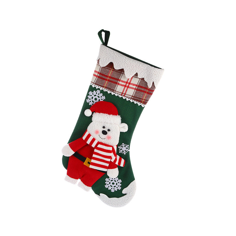 Christmas Day Decoration Cartoon Old Man Elk Snowman Window Decoration Cute Home Christmas Style Gift Bag Hanging Socks - V.I.P Digital Presence