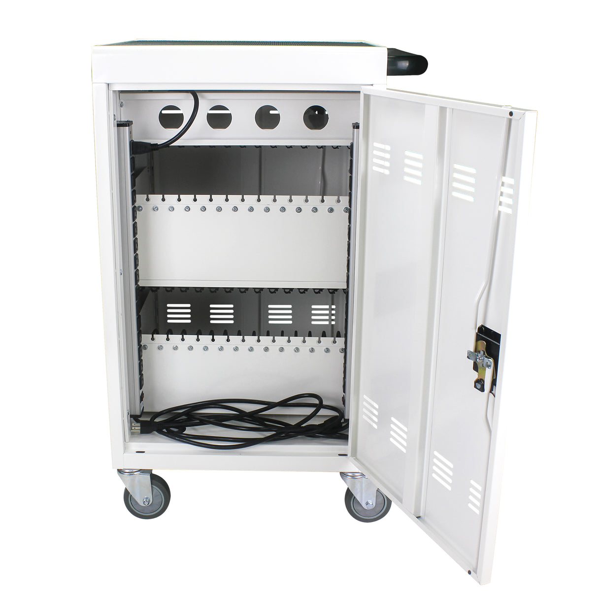 Mobile Charging Cart and Cabinet for Tablets Laptops 31+4-Device - V.I.P Digital Presence