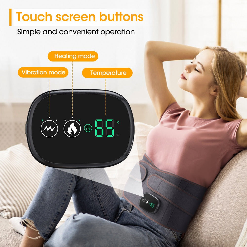 Adjustable Hot Compress Lumbar Massage Lower Back Brace Belt Pain Relief Far Infrared Heating Waist Massager - V.I.P Digital Presence