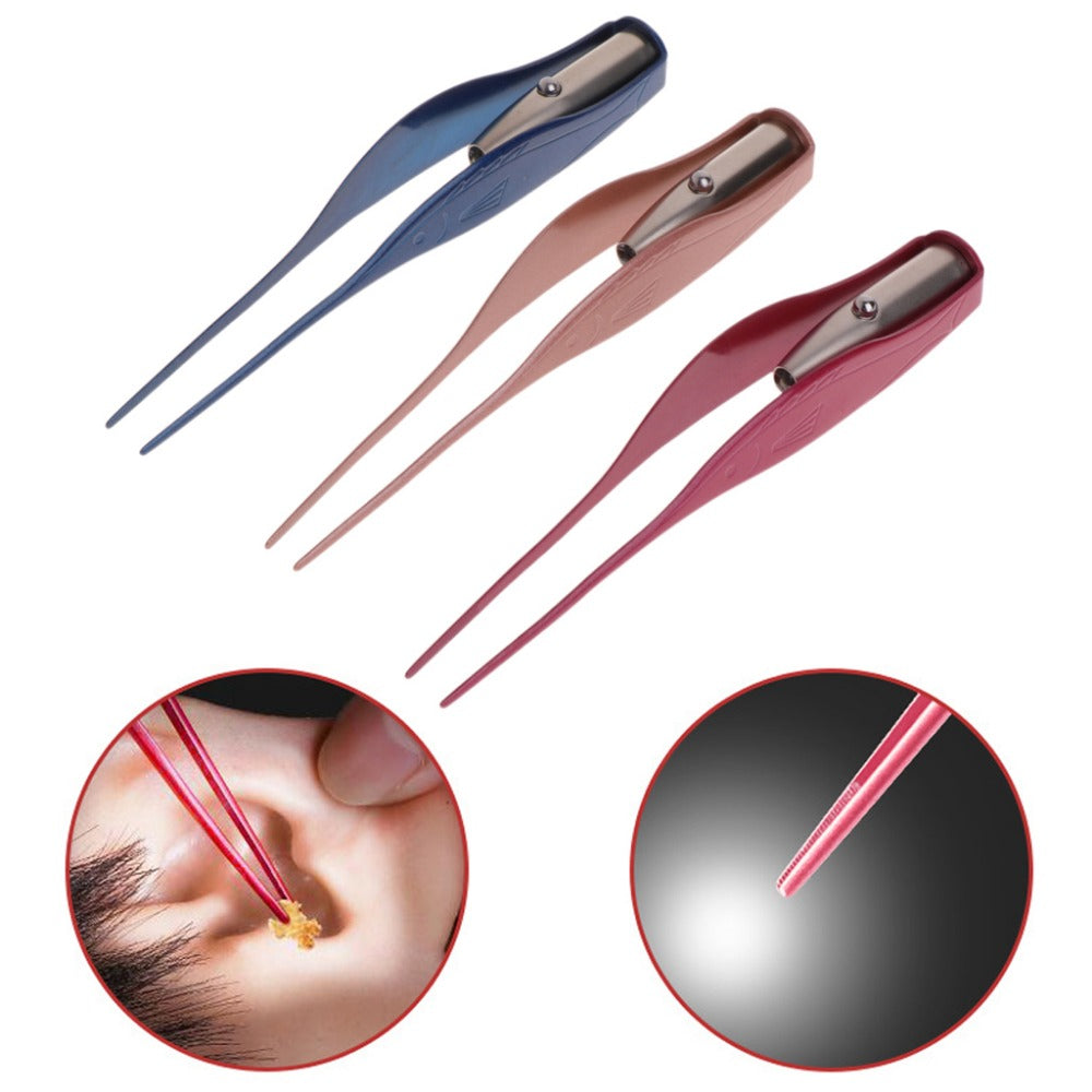 Ear Cleaner LED Flashlight Earpick Wax Removal Tweezer Luminous Kids Health Care - V.I.P Digital Presence