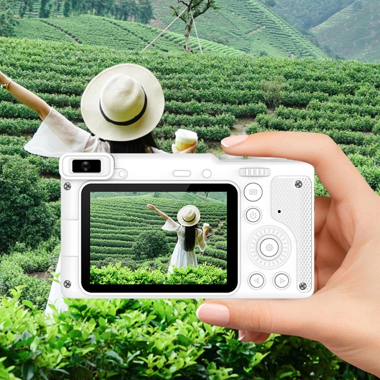 1080p Digital Cameras 40MP Front And Rear Camera 8X Digital Zoom Children Gift Recording Videos Student Camera With Bracket - V.I.P Digital Presence