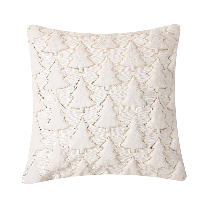 pillow bedroom headboard cushion Christmas tree romantic plush pillowcase - V.I.P Digital Presence