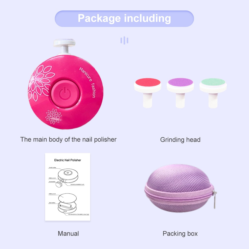 ELERA New Baby Electric Nail Trimmer Kid Nail Polisher Tool Baby Care Kit Manicure Set Easy To Trim Nail Clippers For Newborn - V.I.P Digital Presence