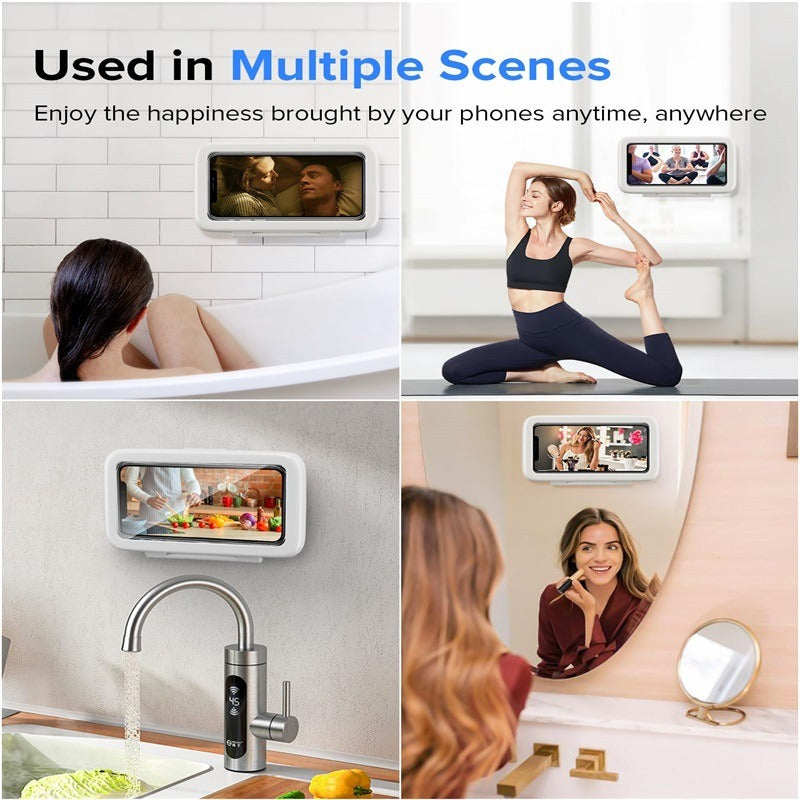 Shower Phone Box Bathroom Waterproof Phone Case Seal Protection Touch Screen Mobile Phone Holder For Kitchen Handsfree Gadget - V.I.P Digital Presence