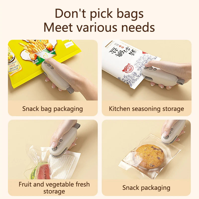 Small Monster Sealing Machine Snack Sealing Machine Mini Sealing Machine Hand Pressure Plastic Sealing Machine - V.I.P Digital Presence