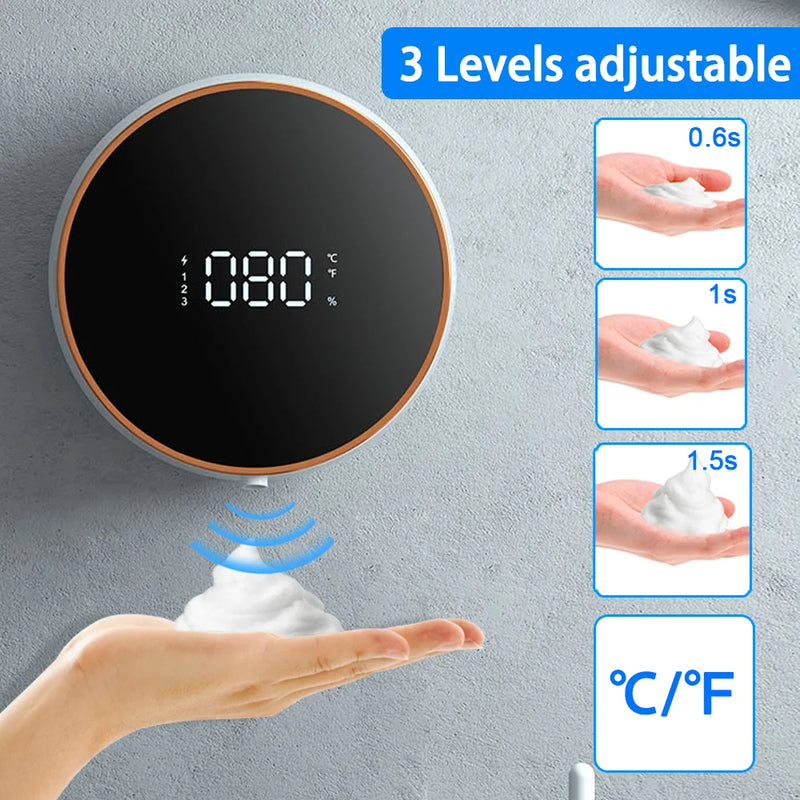 Soap Dispenser Touchless Automatic USB Liquid Foam Machine Wall-mounted Infrared Induction Hand Washer Sanitizer Tool - V.I.P Digital Presence