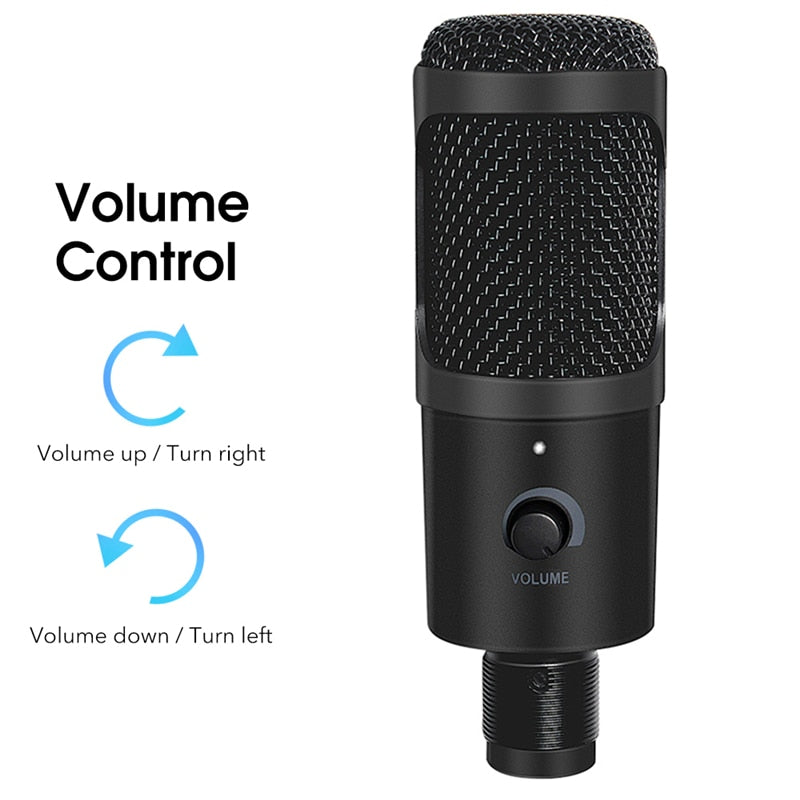 Professional USB Condenser Microphones For PC Computer Laptop Singing Gaming Streaming Recording Studio YouTube Video Microfon - V.I.P Digital Presence