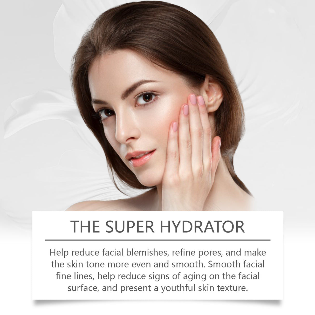 Esencia hidratante con ácido hialurónico que hidrata suavemente e ilumina la piel del rostro. Esencia reafirmante.
