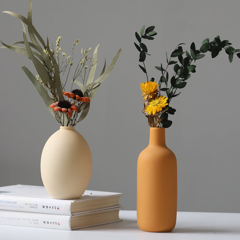 Ceramic vase set three piece set vase decoration and decoration home decor living room flower arrangement modern floral ware - V.I.P Digital Presence