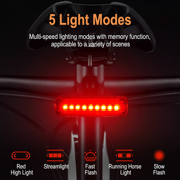Bicycle taillight type-c night riding light mountain road bike outdoor riding warning light equipment - V.I.P Digital Presence