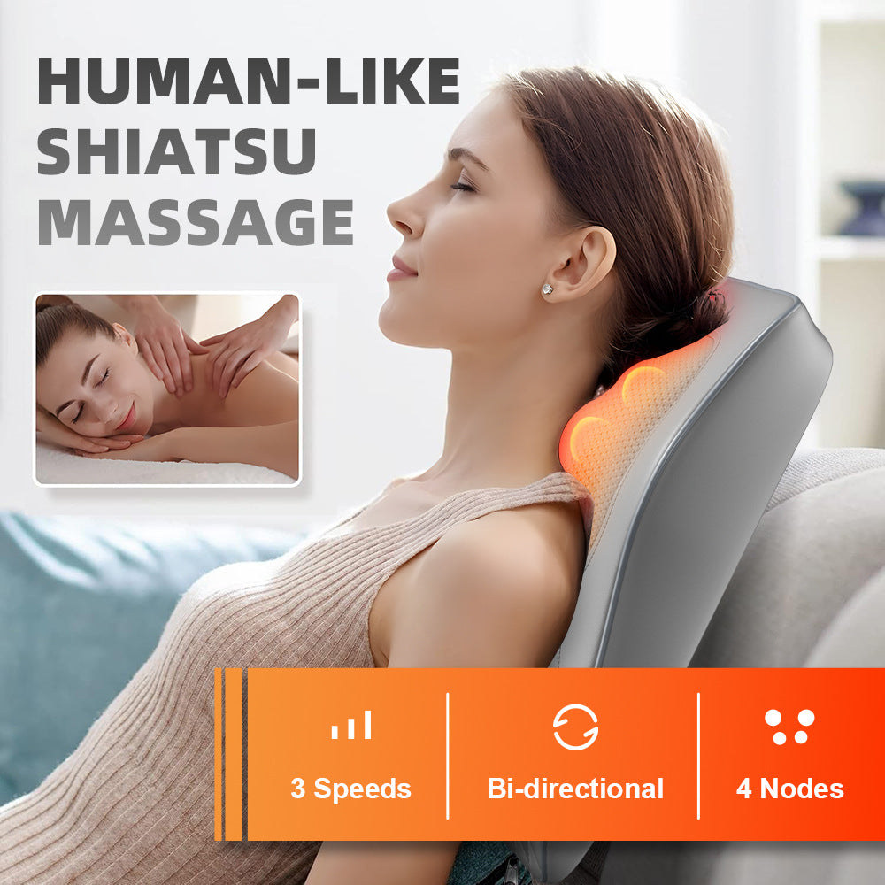 Home Use Multi-Function Massage Pillow for Neck, Shoulder, Waist, and Back with Electric Massager for Shoulder and Cervical Care - V.I.P Digital Presence