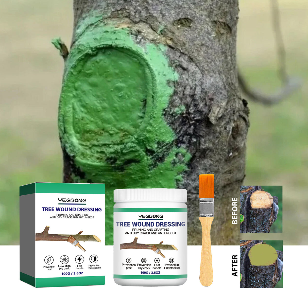 Tree Wound Dressing, Seed Fruit Tree Callus Supplement Root Plant Application Agent - V.I.P Digital Presence