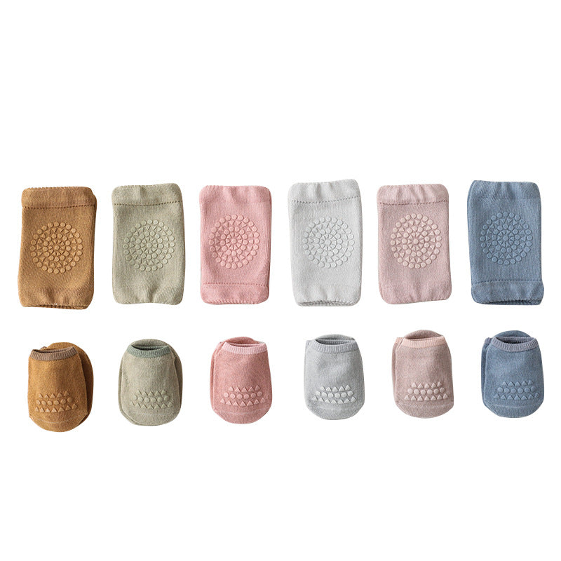 Summer New Knee Pad Socks Set Knee Pad Baby Floor Socks Set Toddler Socks Baby Non-Slip Crawling Sports Protection - V.I.P Digital Presence