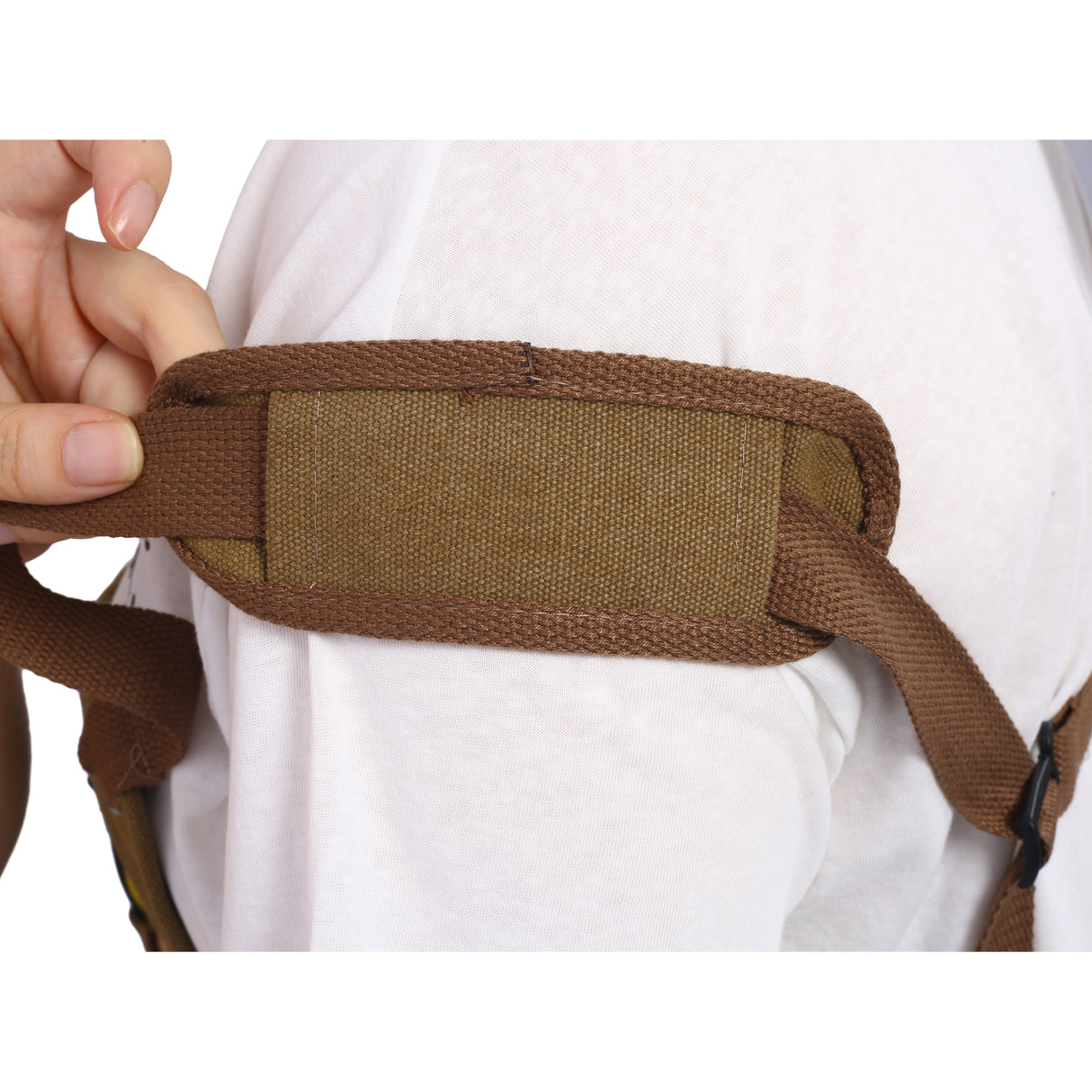 Long heavy-duty canvas tool apron, carpenter apron, carpenter 16 ounces, fully adjustable, no need for waxing - V.I.P Digital Presence