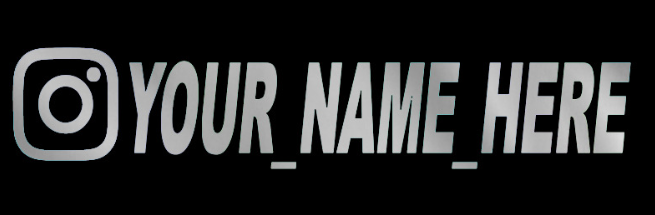 New Car Sticker User Name Custom Personalized Vinyl Decals Motorcycle For Customization Needs Remarks Car Sticker - V.I.P Digital Presence