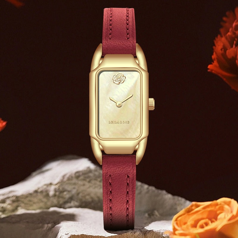 Women's Watch Brand Counter Brand Authentic Fashion Small Square Core Women's Watch Quartz Watch Popular - V.I.P Digital Presence