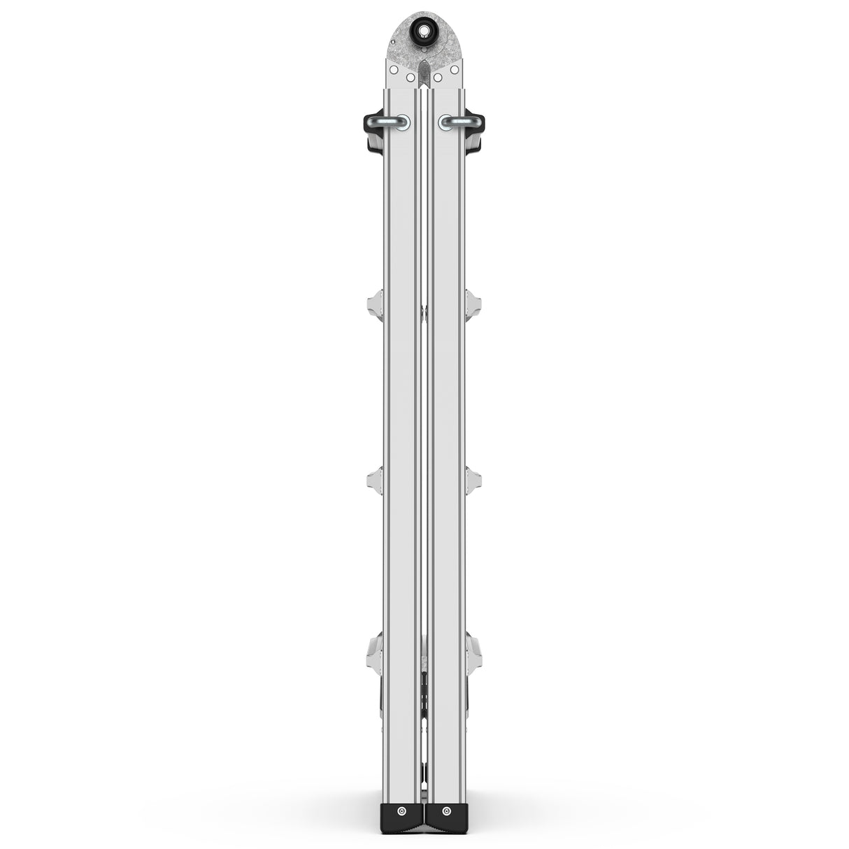 17ft Multi-Position Foldable Aluminum Ladder, A-Frame and Straight Ladder, ANSI 250lbs - V.I.P Digital Presence
