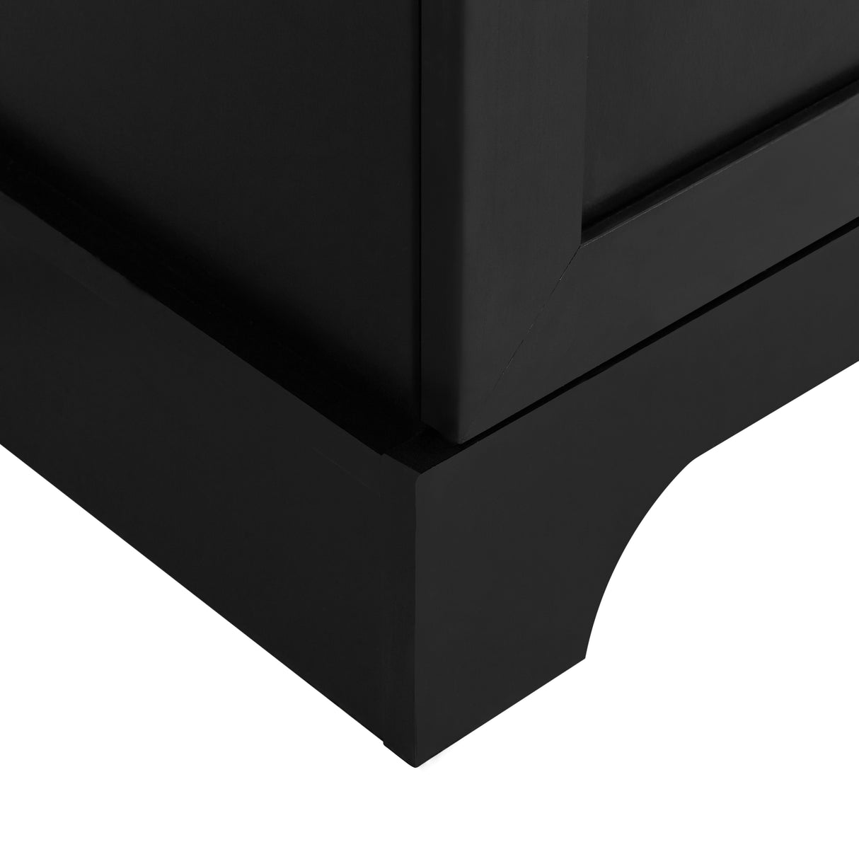 Storage Cabinet with Two Doors for Bathroom, Office, Adjustable Shelf, MDF Board, Black - V.I.P Digital Presence