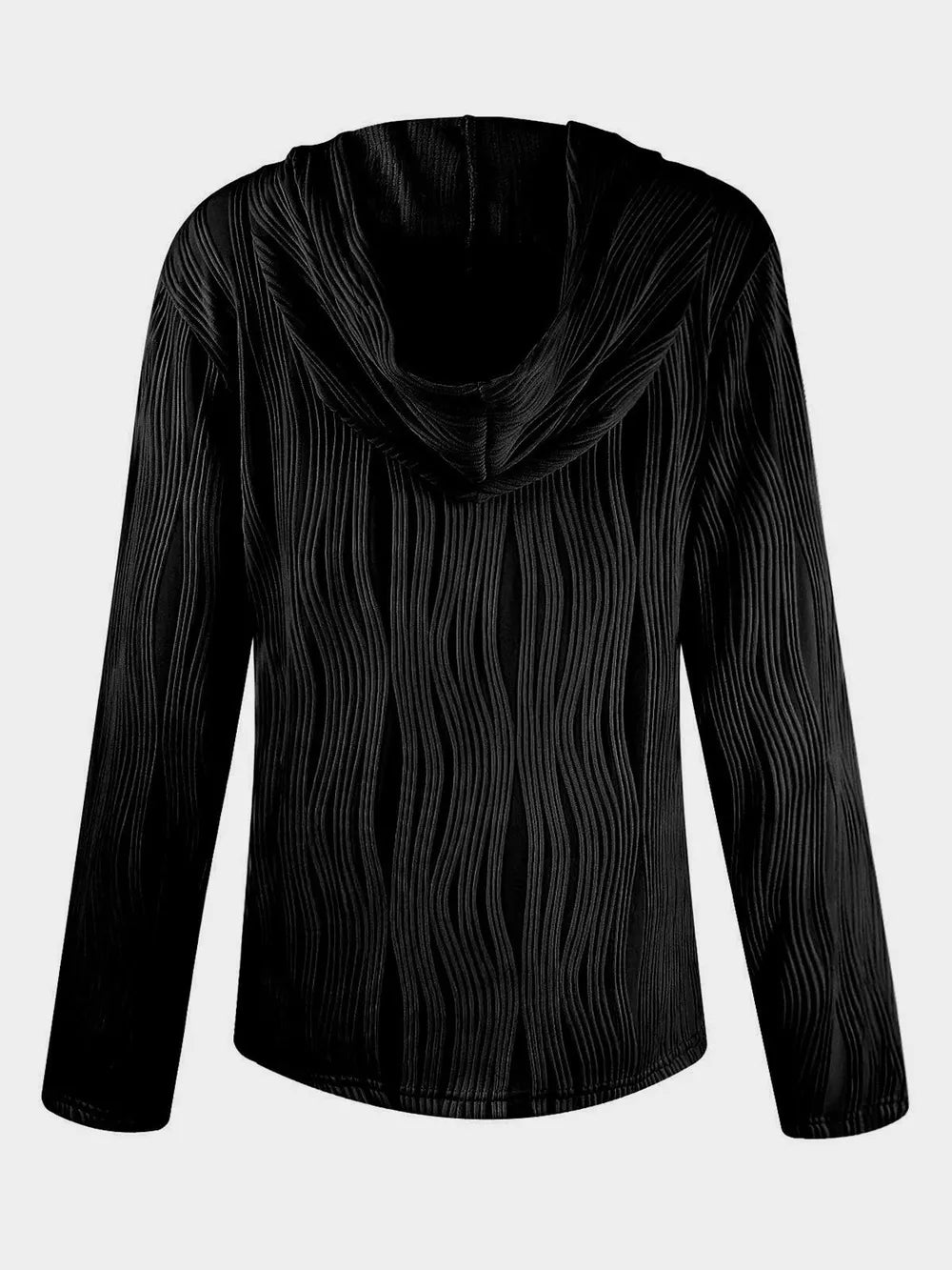 Textured Long Sleeve Hoodie - V.I.P Digital Presence