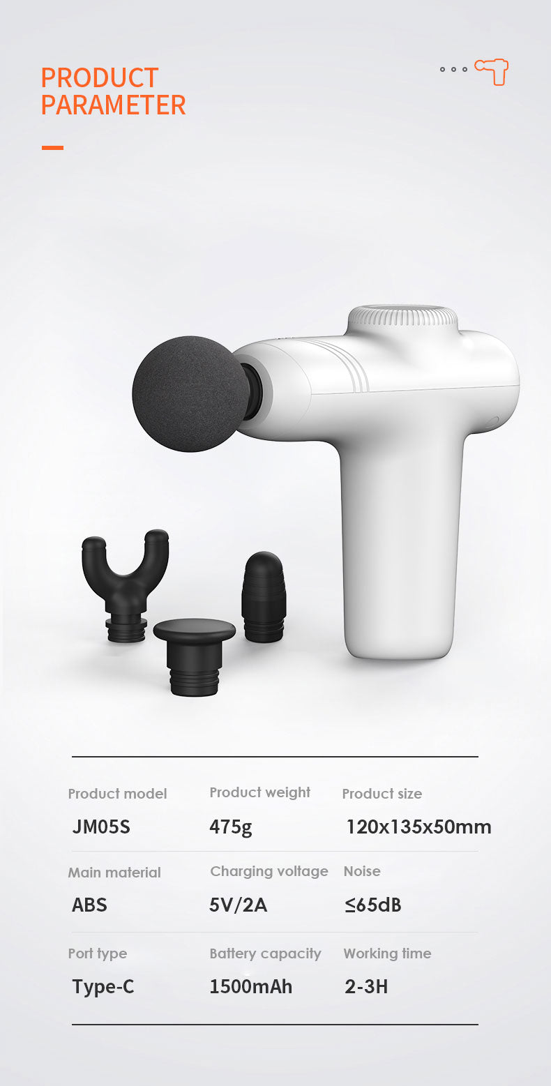 Mini Fascia Gun Muscle Relaxation Electric Vibration Massage Gun Mini Portable Fascia Gun - V.I.P Digital Presence