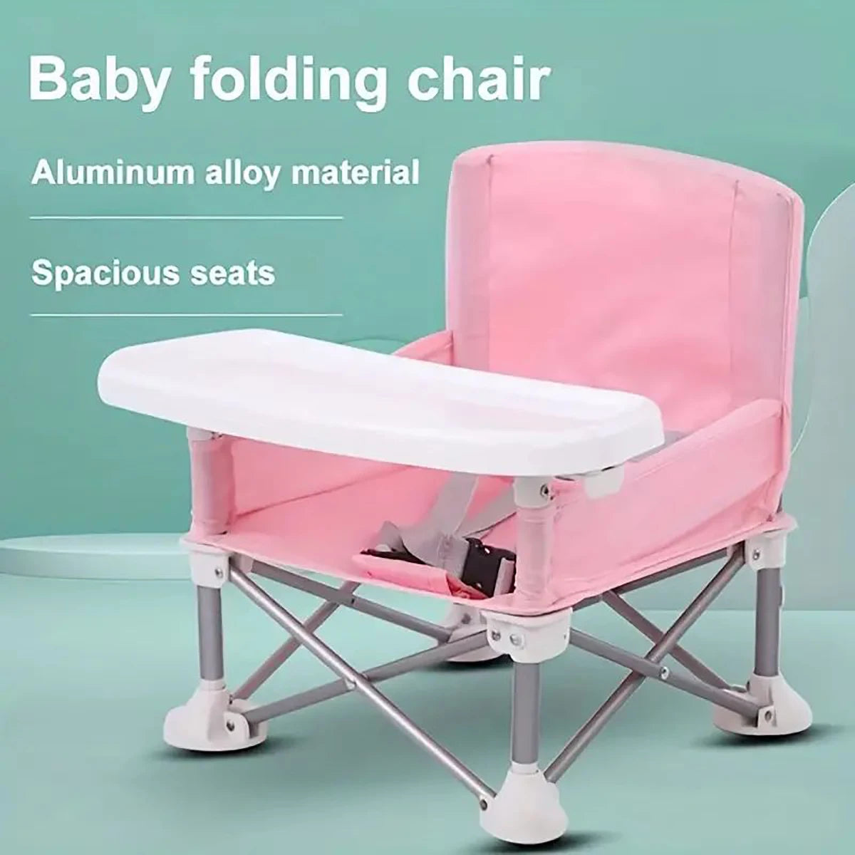 Children's dining chair portable foldable baby dining chair baby dining table small chair baby eating out folding - V.I.P Digital Presence
