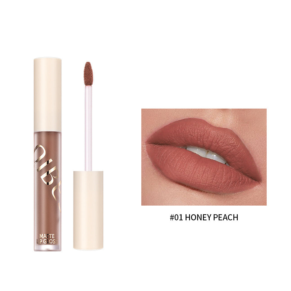 QIBEST The New Silky Soft Mist Matte Lip Gloss Non-Stick Cup Does Not Fade Lip Glaze Makeup Liquid Lipstick - V.I.P Digital Presence