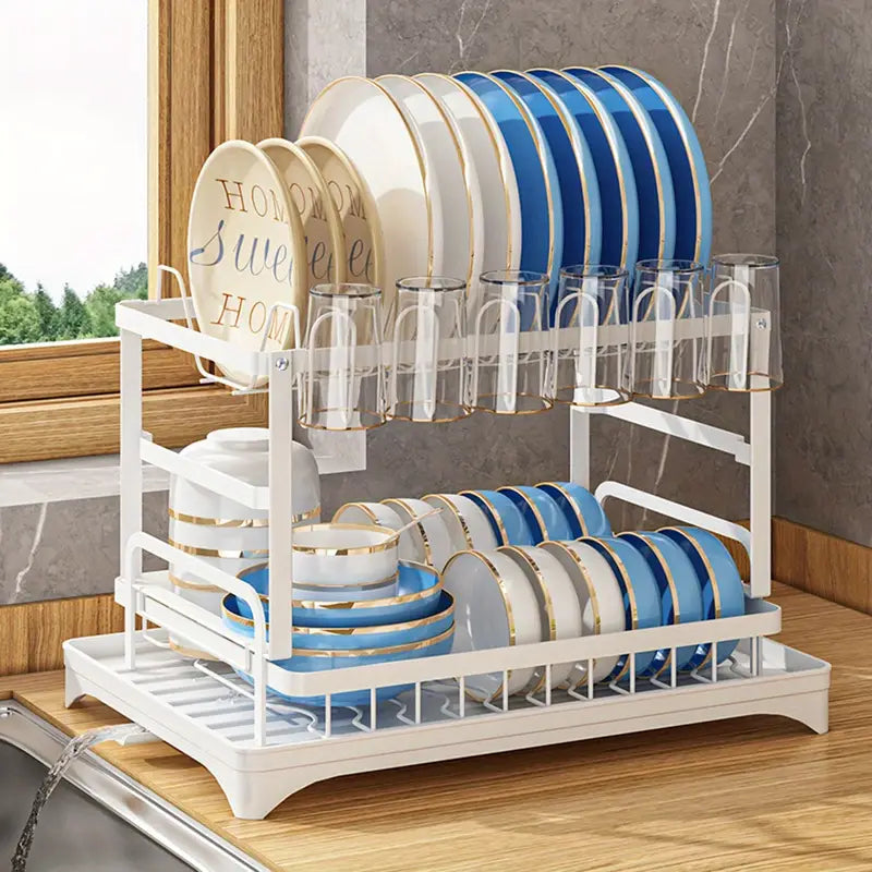 Kitchen drainage rack bowl and dish rack bowl and dish storage rack household utensils knives and forks storage rack - V.I.P Digital Presence