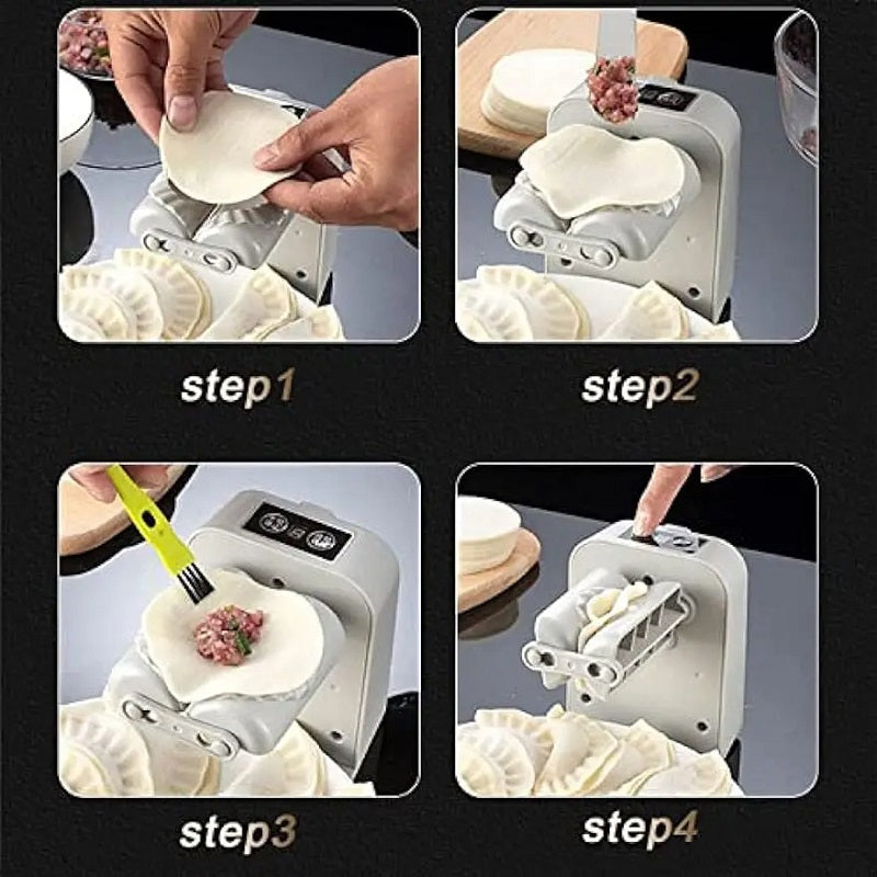 Fully Automatic Electric Dumpling Maker Artifact DIY Machine Mould Pressing Dumpling Skin Mould USB Rechargeable Kitchen Gadget - V.I.P Digital Presence