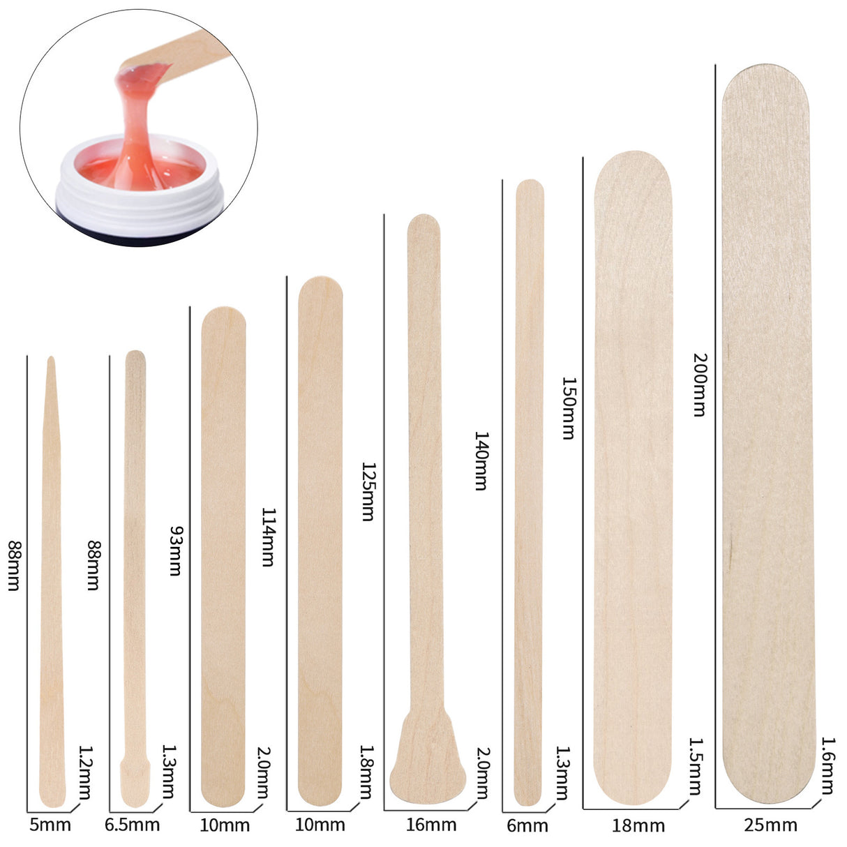 100-Piece Bag of Disposable Wooden Sticks for Hair Removal Waxing and Scraping Tools - V.I.P Digital Presence