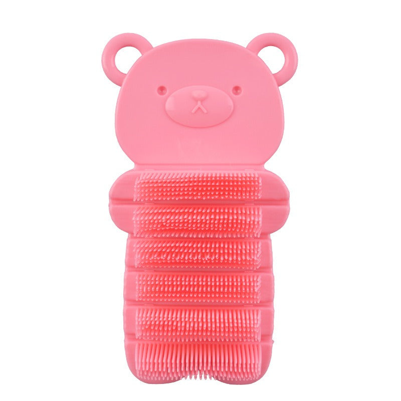 Cepillo de lavado de manos de dibujos animados para bebés y niños, herramienta para lavarse las manos, limpiar las grietas de las uñas y limpiar la suciedad.